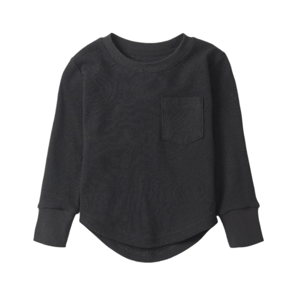 Little Bipsy NWT Black Waffle Long Sleeve Size 18-24 mos